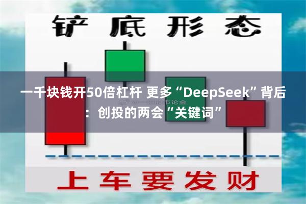 一千块钱开50倍杠杆 更多“DeepSeek”背后：创投的两会“关键词”
