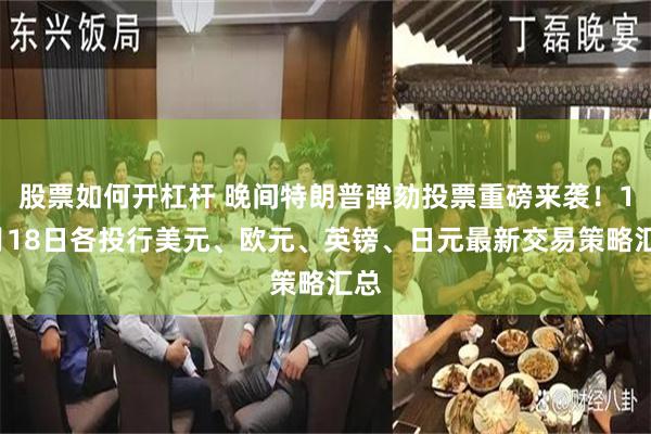股票如何开杠杆 晚间特朗普弹劾投票重磅来袭！12月18日各投行美元、欧元、英镑、日元最新交易策略汇总